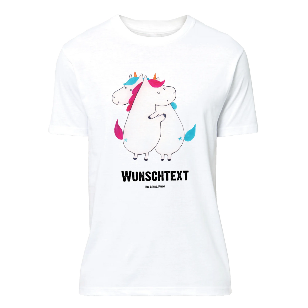 Personalisiertes T-Shirt Einhörner Umarmen T-Shirt Personalisiert, T-Shirt mit Namen, T-Shirt mit Aufruck, Männer, Frauen, Wunschtext, Bedrucken, Einhorn, Einhörner, Einhorn Deko, Unicorn, Freundinnen, Freundin, BFF, Schwester, Schwestern, Familie, Geschwister, Sister, Liebe