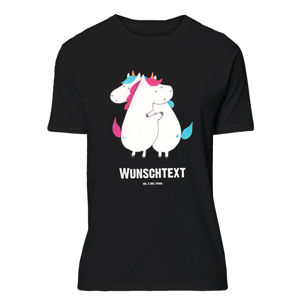 Personalisiertes T-Shirt Einhörner Umarmen T-Shirt Personalisiert, T-Shirt mit Namen, T-Shirt mit Aufruck, Männer, Frauen, Wunschtext, Bedrucken, Einhorn, Einhörner, Einhorn Deko, Pegasus, Unicorn, Freundinnen, Freundin, BFF, Schwester, Schwestern, Familie, Geschwister, Sister, Liebe