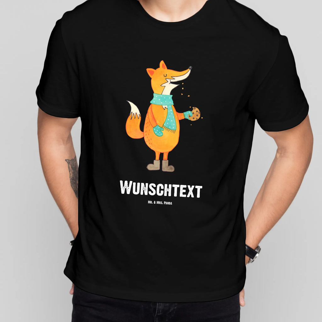 Personalisiertes T-Shirt Fuchs Keks T-Shirt Personalisiert, T-Shirt mit Namen, T-Shirt mit Aufruck, Männer, Frauen, Wunschtext, Bedrucken, Fuchs, Füchse, Backen Spruch, Kekse, Winter, Weihnachtszeit, Plätzchen, Liebe, Küche Deko