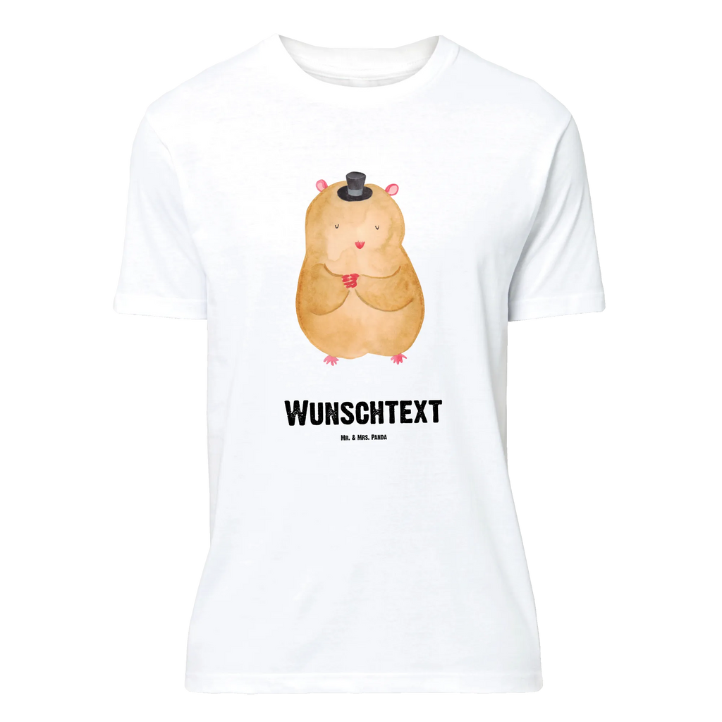 Personalisiertes T-Shirt Hamster mit Hut T-Shirt Personalisiert, T-Shirt mit Namen, T-Shirt mit Aufruck, Männer, Frauen, Wunschtext, Bedrucken, Tiermotive, Gute Laune, lustige Sprüche, Tiere, Hamster, Hut, Magier, Zylinder, Zwerghamster, Zauberer