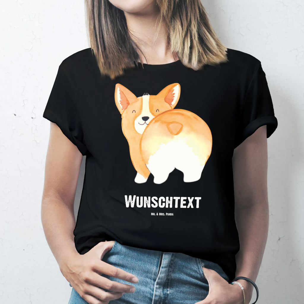 Personalisiertes T-Shirt Corgie Po T-Shirt Personalisiert, T-Shirt mit Namen, T-Shirt mit Aufruck, Männer, Frauen, Wunschtext, Bedrucken, Hund, Hundemotiv, Haustier, Hunderasse, Tierliebhaber, Hundebesitzer, Sprüche, Corgie, Hundeliebe, Motivation, Selbstliebe, Spruch