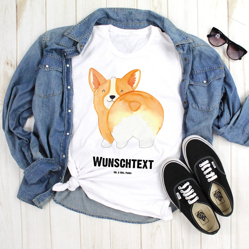 Personalisiertes T-Shirt Corgie Po T-Shirt Personalisiert, T-Shirt mit Namen, T-Shirt mit Aufruck, Männer, Frauen, Wunschtext, Bedrucken, Hund, Hundemotiv, Haustier, Hunderasse, Tierliebhaber, Hundebesitzer, Sprüche, Corgie, Hundeliebe, Motivation, Selbstliebe, Spruch