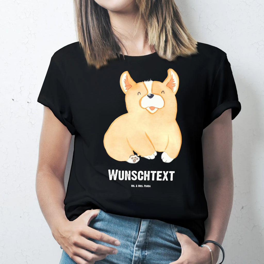 Personalisiertes T-Shirt Corgie T-Shirt Personalisiert, T-Shirt mit Namen, T-Shirt mit Aufruck, Männer, Frauen, Wunschtext, Bedrucken, Hund, Hundemotiv, Haustier, Hunderasse, Tierliebhaber, Hundebesitzer, Sprüche, Corgie, Welsh Corgie Pembroke, britisch, Motivation, Spruch, Hundespruch, Lebensfreude