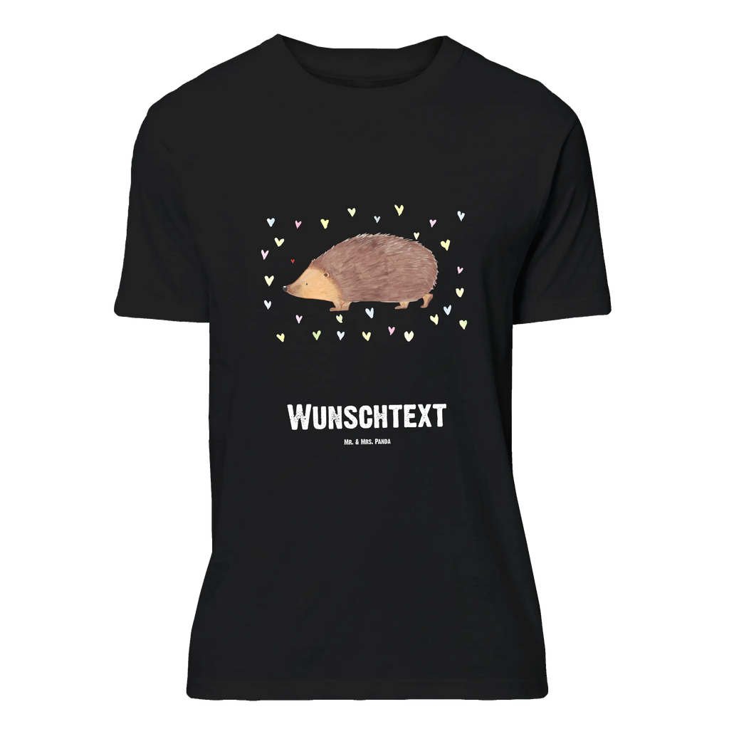 Personalisiertes T-Shirt Igel Herzen T-Shirt Personalisiert, T-Shirt mit Namen, T-Shirt mit Aufruck, Männer, Frauen, Wunschtext, Bedrucken, Tiermotive, Gute Laune, lustige Sprüche, Tiere, Liebe, Herz, Herzen, Igel, Vertrauen, Kuss, Leben