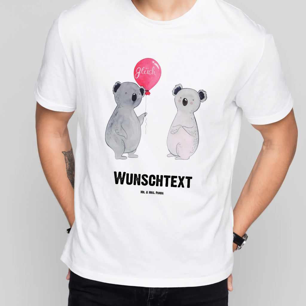 Personalisiertes T-Shirt Koala Luftballon T-Shirt Personalisiert, T-Shirt mit Namen, T-Shirt mit Aufruck, Männer, Frauen, Koala, Koalabär, Luftballon, Party, Geburtstag, Geschenk