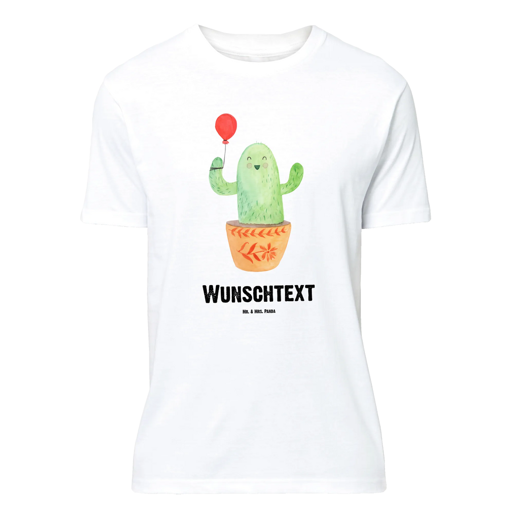 Personalisiertes T-Shirt Kaktus Luftballon T-Shirt Personalisiert, T-Shirt mit Namen, T-Shirt mit Aufruck, Männer, Frauen, Wunschtext, Bedrucken, Kaktus, Kakteen, Luftballon, Neustart, Freude, Büro, Stress, Büroalltag, Freundin, Freund, Ausbildung, Prüfung