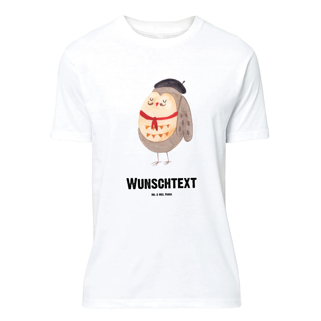 Personalisiertes T-Shirt Eule Französisch T-Shirt Personalisiert, T-Shirt mit Namen, T-Shirt mit Aufruck, Männer, Frauen, Wunschtext, Bedrucken, Eule, Eulen, Eule Deko, Owl, hibou, La vie est belle, das Leben ist schön, Spruch schön, Spruch Französisch, Frankreich