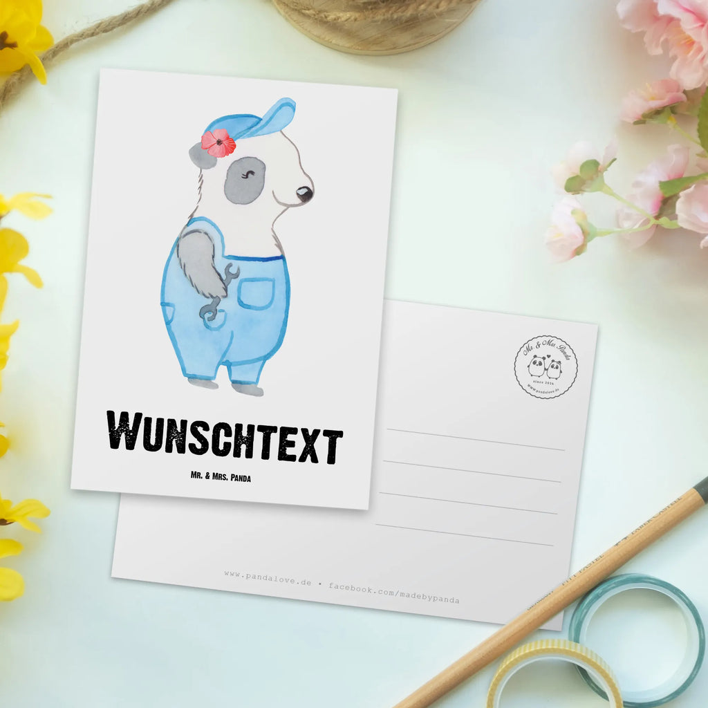 Personalisierte Postkarte Mechatronikerin für Kältetechnik mit Herz Postkarte mit Namen, Postkarte bedrucken, Postkarte mit Wunschtext, Postkarte personalisierbar, Geschenkkarte mit Namen, Grußkarte mit Namen, Karte mit Namen, Einladung mit Namen, Ansichtskarte mit Namen, Geschenkkarte mit Wunschtext, Grußkarte mit Wunschtext, Karte mit Wunschtext, Einladung mit Wunschtext, Ansichtskarte mit Wunschtext, Beruf, Ausbildung, Jubiläum, Abschied, Rente, Kollege, Kollegin, Geschenk, Schenken, Arbeitskollege, Mitarbeiter, Firma, Danke, Dankeschön, Mechatronikerin für Kältetechnik, Gesellenprüfung