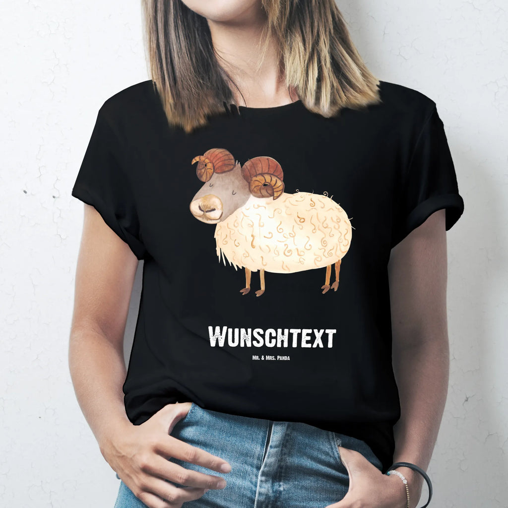 Personalisiertes T-Shirt Sternzeichen Widder T-Shirt Personalisiert, T-Shirt mit Namen, T-Shirt mit Aufruck, Männer, Frauen, Wunschtext, Bedrucken, Tierkreiszeichen, Sternzeichen, Horoskop, Astrologie, Aszendent, Widder Geschenk, Widder Sternzeichen, Geschenk März, Geschenk April, Geburtstag März, Geburtstag April, Bock, Schafbock