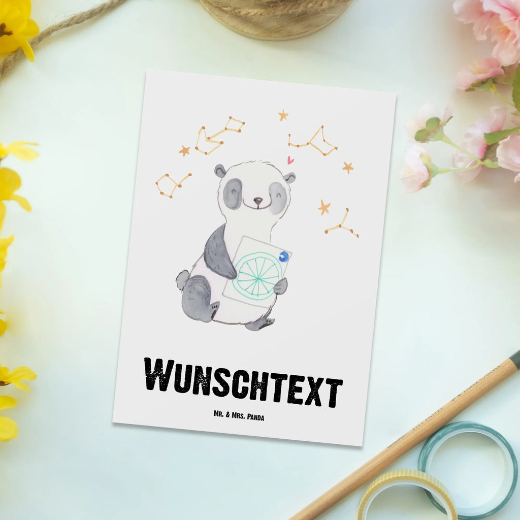 Personalisierte Postkarte Panda Astrologie Postkarte mit Namen, Postkarte bedrucken, Postkarte mit Wunschtext, Postkarte personalisierbar, Geschenkkarte mit Namen, Grußkarte mit Namen, Karte mit Namen, Einladung mit Namen, Ansichtskarte mit Namen, Geschenkkarte mit Wunschtext, Grußkarte mit Wunschtext, Karte mit Wunschtext, Einladung mit Wunschtext, Ansichtskarte mit Wunschtext, Geschenk, Sport, Sportart, Hobby, Schenken, Danke, Dankeschön, Auszeichnung, Gewinn, Sportler, Astrologie, Horoskop, Sternbilder