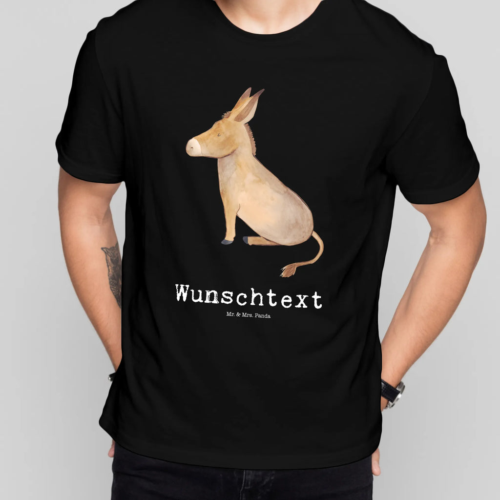 Personalisiertes T-Shirt Esel T-Shirt Personalisiert, T-Shirt mit Namen, T-Shirt mit Aufruck, Männer, Frauen, Wunschtext, Bedrucken, Tiermotive, Gute Laune, lustige Sprüche, Tiere, Esel, Weisheit, Lebensmut, Lebensglück, Ziel, Lebensziel, Mut, erfolg, tapferkeit, positive gedanken, zuversicht