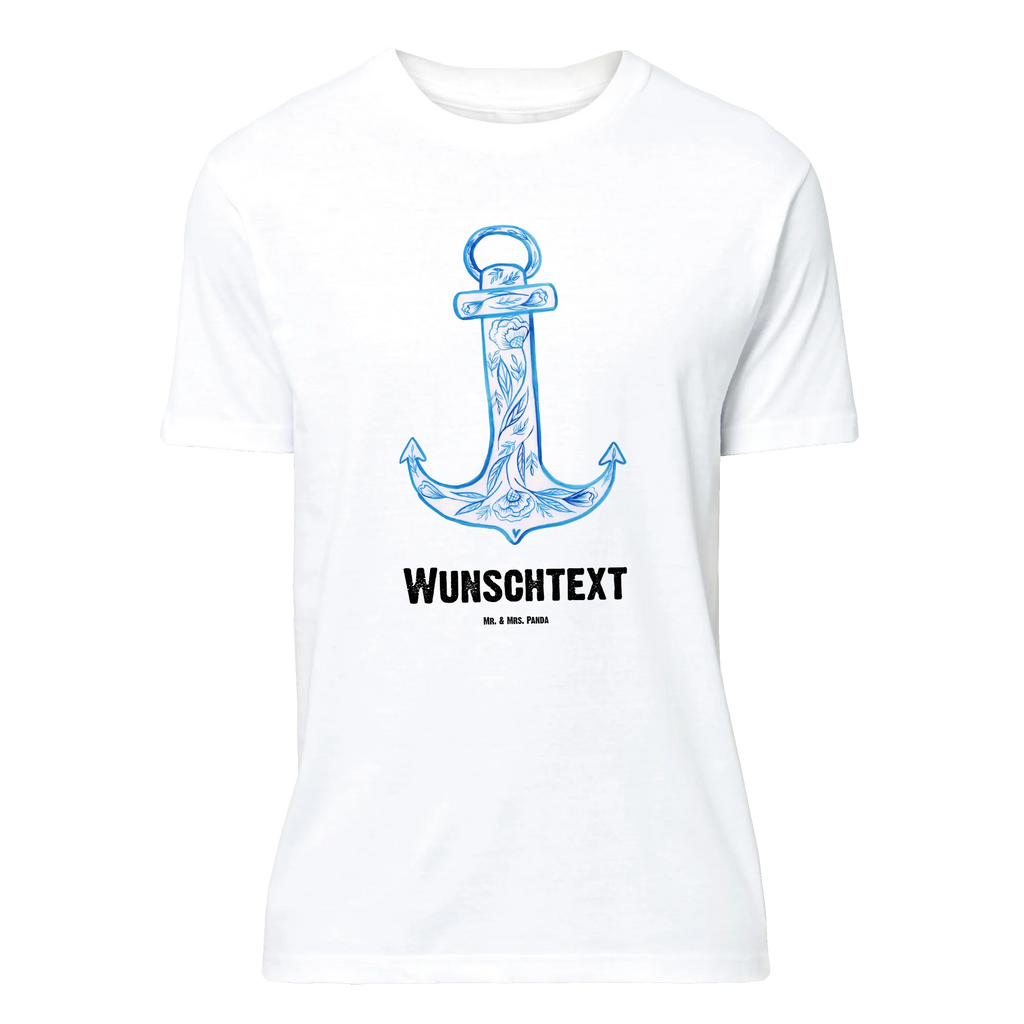 Personalisiertes T-Shirt Anker Blau T-Shirt Personalisiert, T-Shirt mit Namen, T-Shirt mit Aufruck, Männer, Frauen, Wunschtext, Bedrucken, Tiermotive, Gute Laune, lustige Sprüche, Tiere