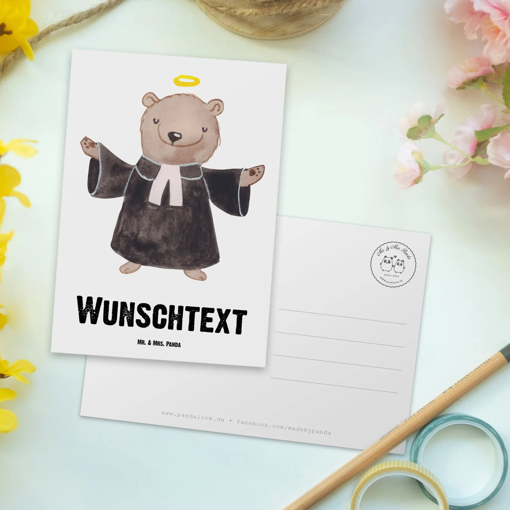 Personalisierte Postkarte Pastor mit Herz Postkarte mit Namen, Postkarte bedrucken, Postkarte mit Wunschtext, Postkarte personalisierbar, Geschenkkarte mit Namen, Grußkarte mit Namen, Karte mit Namen, Einladung mit Namen, Ansichtskarte mit Namen, Geschenkkarte mit Wunschtext, Grußkarte mit Wunschtext, Karte mit Wunschtext, Einladung mit Wunschtext, Ansichtskarte mit Wunschtext, Beruf, Ausbildung, Jubiläum, Abschied, Rente, Kollege, Kollegin, Geschenk, Schenken, Arbeitskollege, Mitarbeiter, Firma, Danke, Dankeschön, Pastor, Diener Gottes<br />Geistlicher, Pfarrer, Prediger<br />Priester, Theologe, Kirche