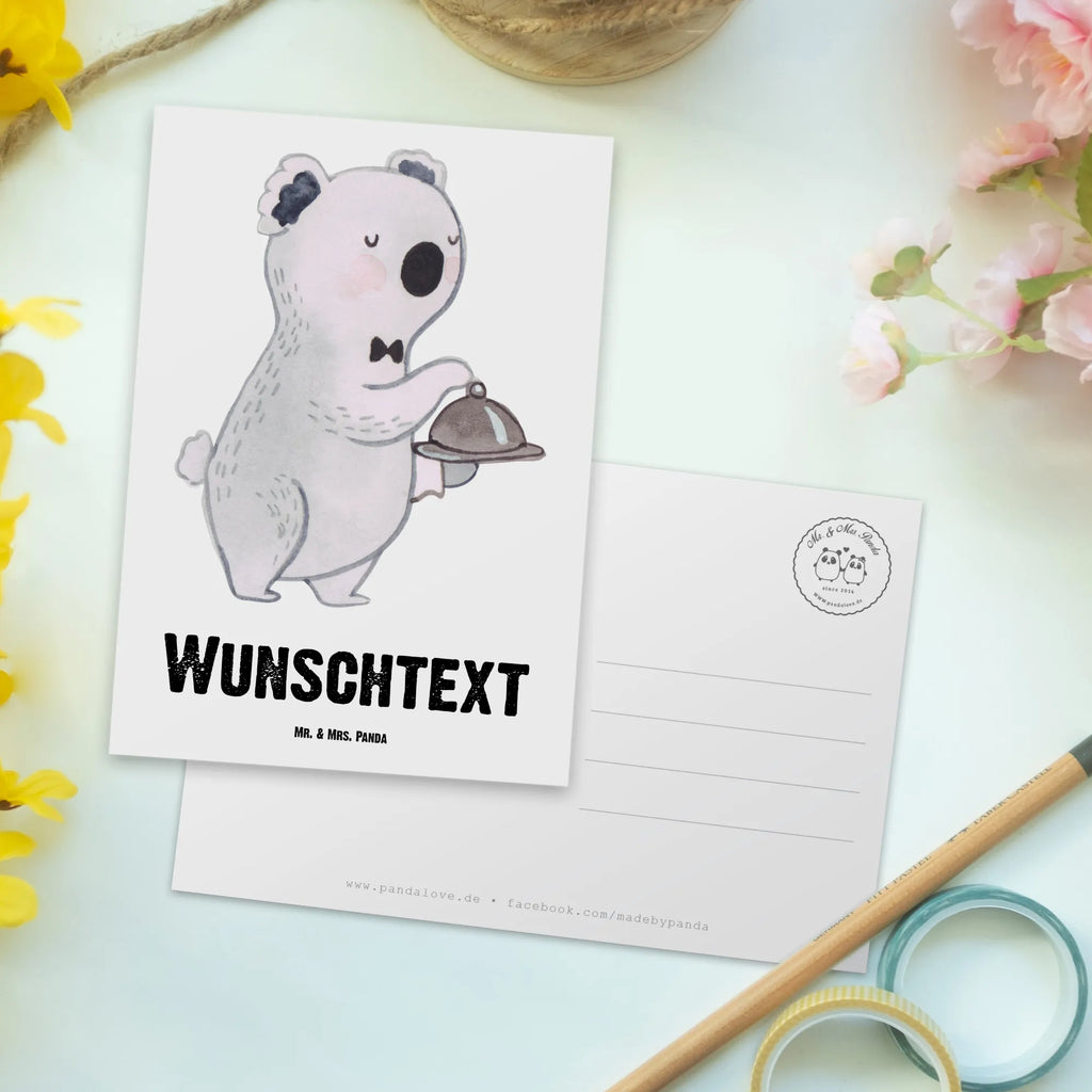 Personalisierte Postkarte Restaurantfachmann mit Herz Postkarte mit Namen, Postkarte bedrucken, Postkarte mit Wunschtext, Postkarte personalisierbar, Geschenkkarte mit Namen, Grußkarte mit Namen, Karte mit Namen, Einladung mit Namen, Ansichtskarte mit Namen, Geschenkkarte mit Wunschtext, Grußkarte mit Wunschtext, Karte mit Wunschtext, Einladung mit Wunschtext, Ansichtskarte mit Wunschtext, Beruf, Ausbildung, Jubiläum, Abschied, Rente, Kollege, Kollegin, Geschenk, Schenken, Arbeitskollege, Mitarbeiter, Firma, Danke, Dankeschön