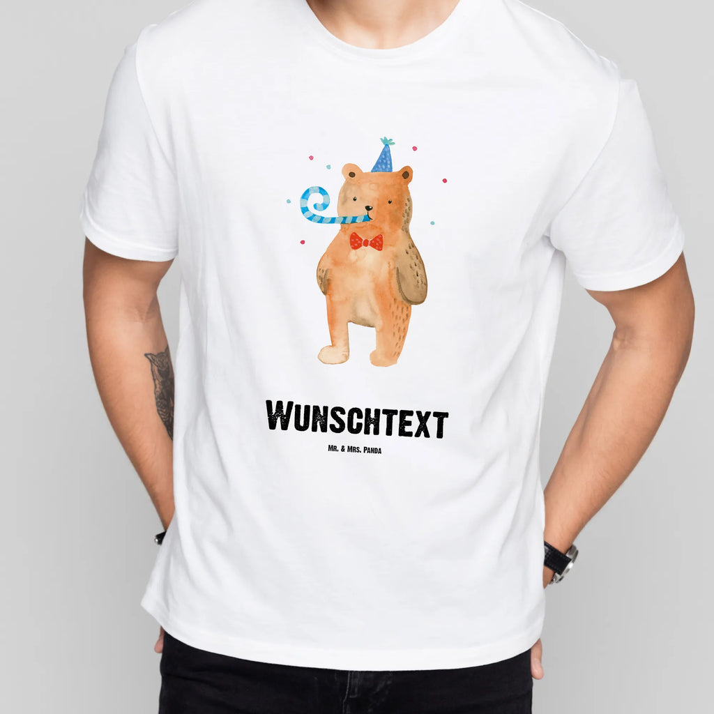 Personalisiertes T-Shirt Birthday Bär T-Shirt Personalisiert, T-Shirt mit Namen, T-Shirt mit Aufruck, Männer, Frauen, Wunschtext, Bedrucken, Bär, Teddy, Teddybär, Happy Birthday, Alles Gute, Glückwunsch, Geburtstag