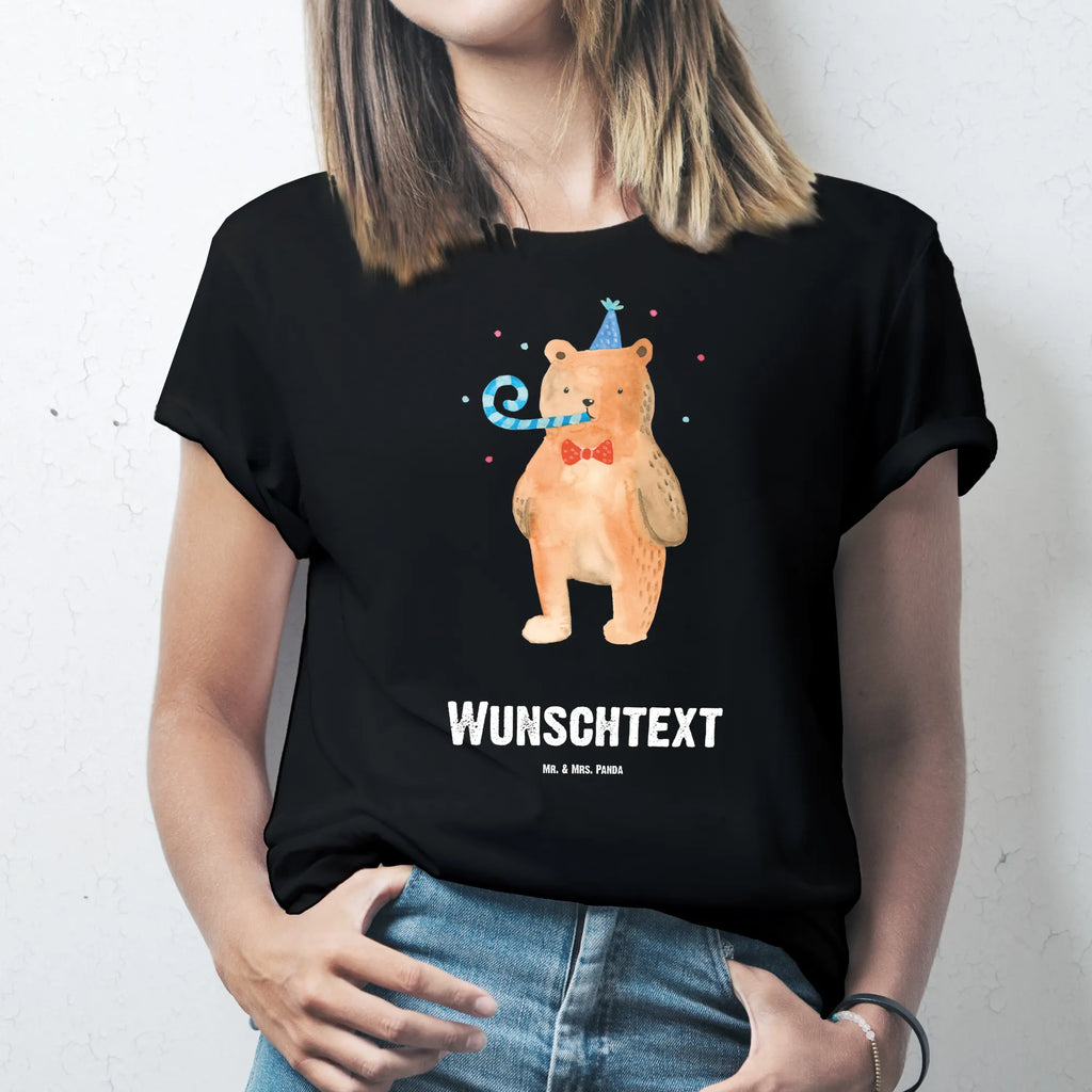 Personalisiertes T-Shirt Birthday Bär T-Shirt Personalisiert, T-Shirt mit Namen, T-Shirt mit Aufruck, Männer, Frauen, Wunschtext, Bedrucken, Bär, Teddy, Teddybär, Happy Birthday, Alles Gute, Glückwunsch, Geburtstag