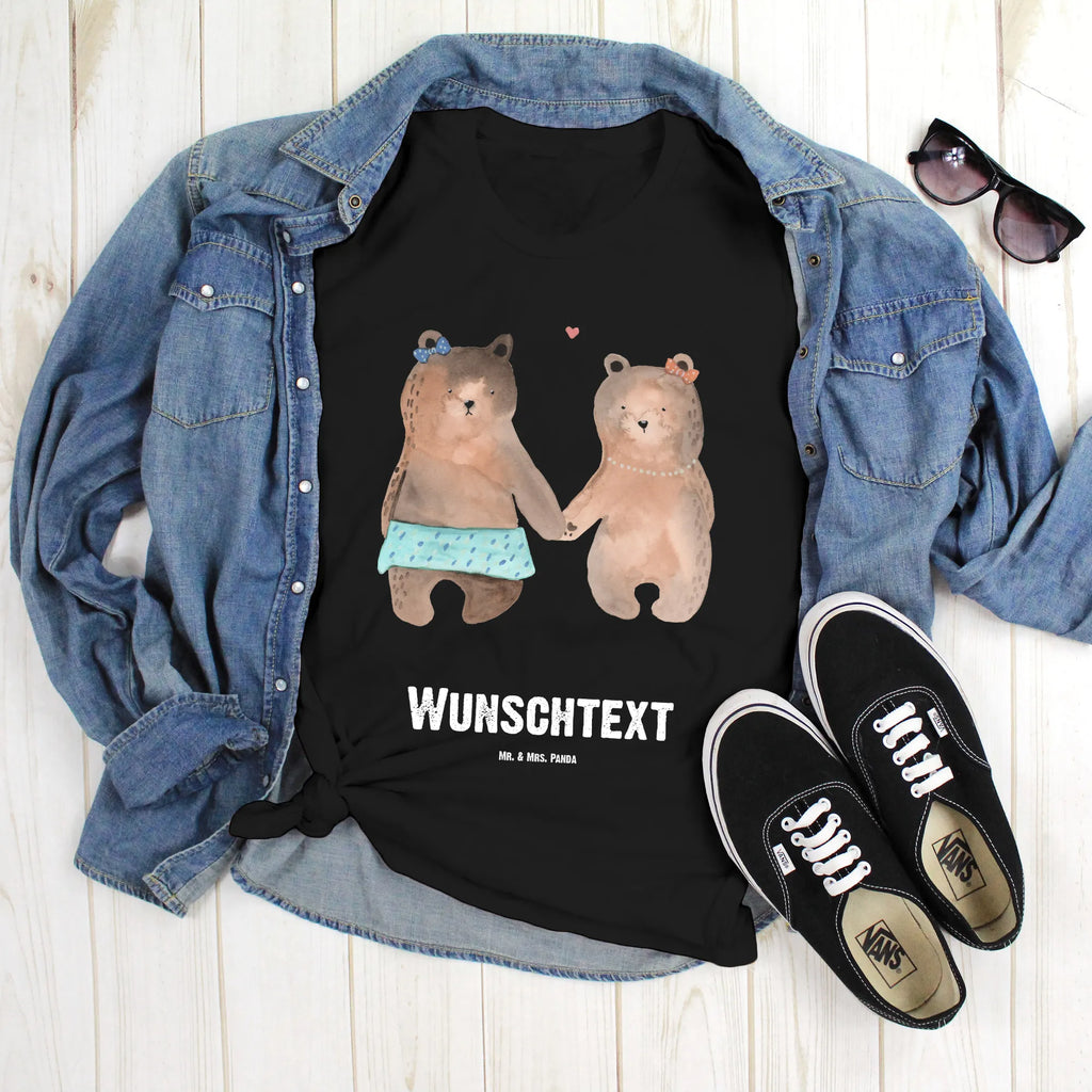 Personalisiertes T-Shirt Bär Freundin T-Shirt Personalisiert, T-Shirt mit Namen, T-Shirt mit Aufruck, Männer, Frauen, Wunschtext, Bedrucken, Bär, Teddy, Teddybär, Bär Freundin Beste Freund Liebe Liebesbeweis Verliebt Kumpel Kumpeliene