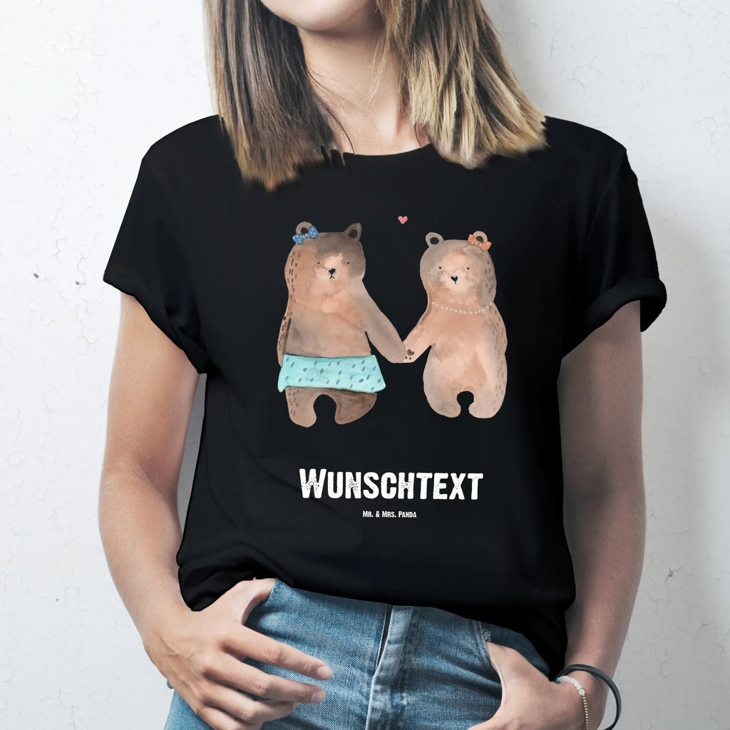 Personalisiertes T-Shirt Bär Freundin T-Shirt Personalisiert, T-Shirt mit Namen, T-Shirt mit Aufruck, Männer, Frauen, Wunschtext, Bedrucken, Bär, Teddy, Teddybär, Bär Freundin Beste Freund Liebe Liebesbeweis Verliebt Kumpel Kumpeliene