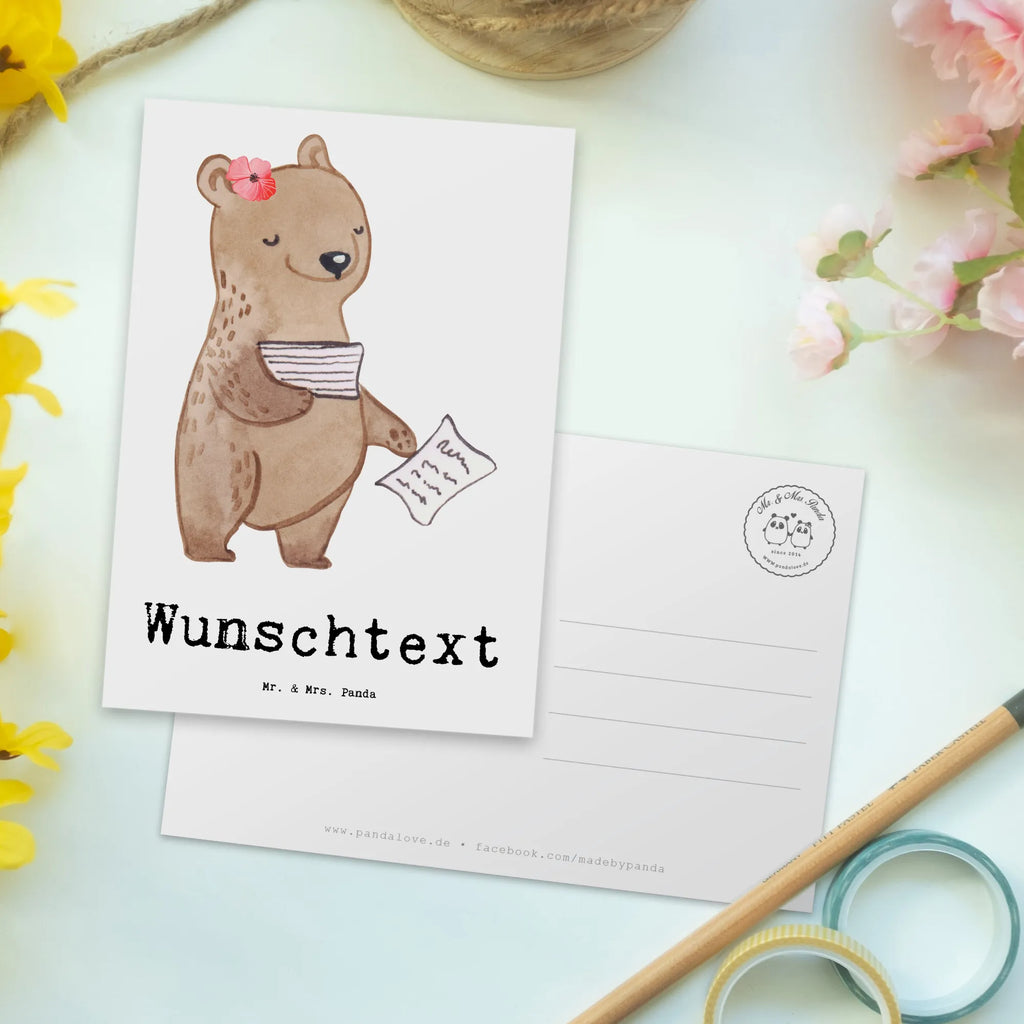 Personalisierte Postkarte Buchhalterin Herz Postkarte mit Namen, Postkarte bedrucken, Postkarte mit Wunschtext, Postkarte personalisierbar, Geschenkkarte mit Namen, Grußkarte mit Namen, Karte mit Namen, Einladung mit Namen, Ansichtskarte mit Namen, Geschenkkarte mit Wunschtext, Grußkarte mit Wunschtext, Karte mit Wunschtext, Einladung mit Wunschtext, Ansichtskarte mit Wunschtext, Beruf, Ausbildung, Jubiläum, Abschied, Rente, Kollege, Kollegin, Geschenk, Schenken, Arbeitskollege, Mitarbeiter, Firma, Danke, Dankeschön, Buchhalter, in Bürojob, Backoffice Mitarbeiterin, Angestellte