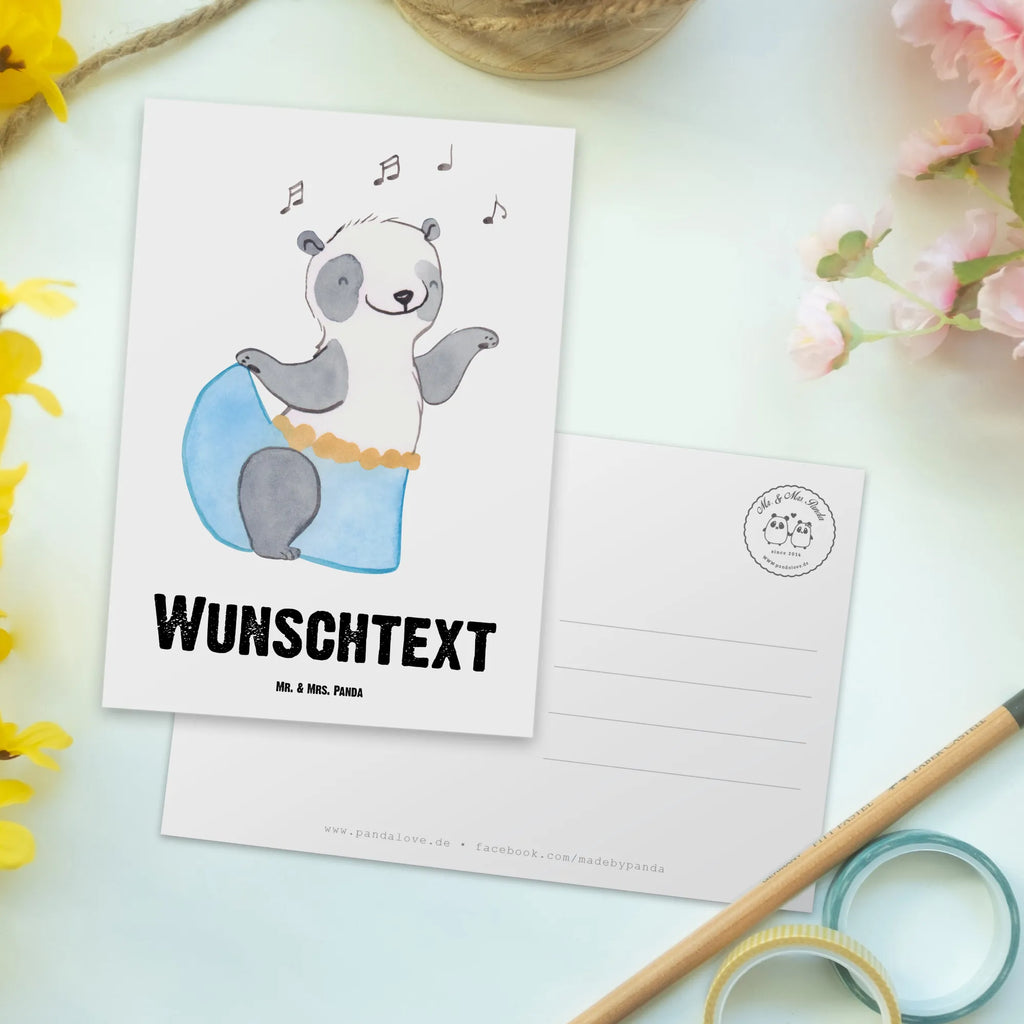 Personalisierte Postkarte Panda Bauchtanz Postkarte mit Namen, Postkarte bedrucken, Postkarte mit Wunschtext, Postkarte personalisierbar, Geschenkkarte mit Namen, Grußkarte mit Namen, Karte mit Namen, Einladung mit Namen, Ansichtskarte mit Namen, Geschenkkarte mit Wunschtext, Grußkarte mit Wunschtext, Karte mit Wunschtext, Einladung mit Wunschtext, Ansichtskarte mit Wunschtext, Geschenk, Sport, Sportart, Hobby, Schenken, Danke, Dankeschön, Auszeichnung, Gewinn, Sportler, Bauchtanz, orientalischer Tanz, Tanzen