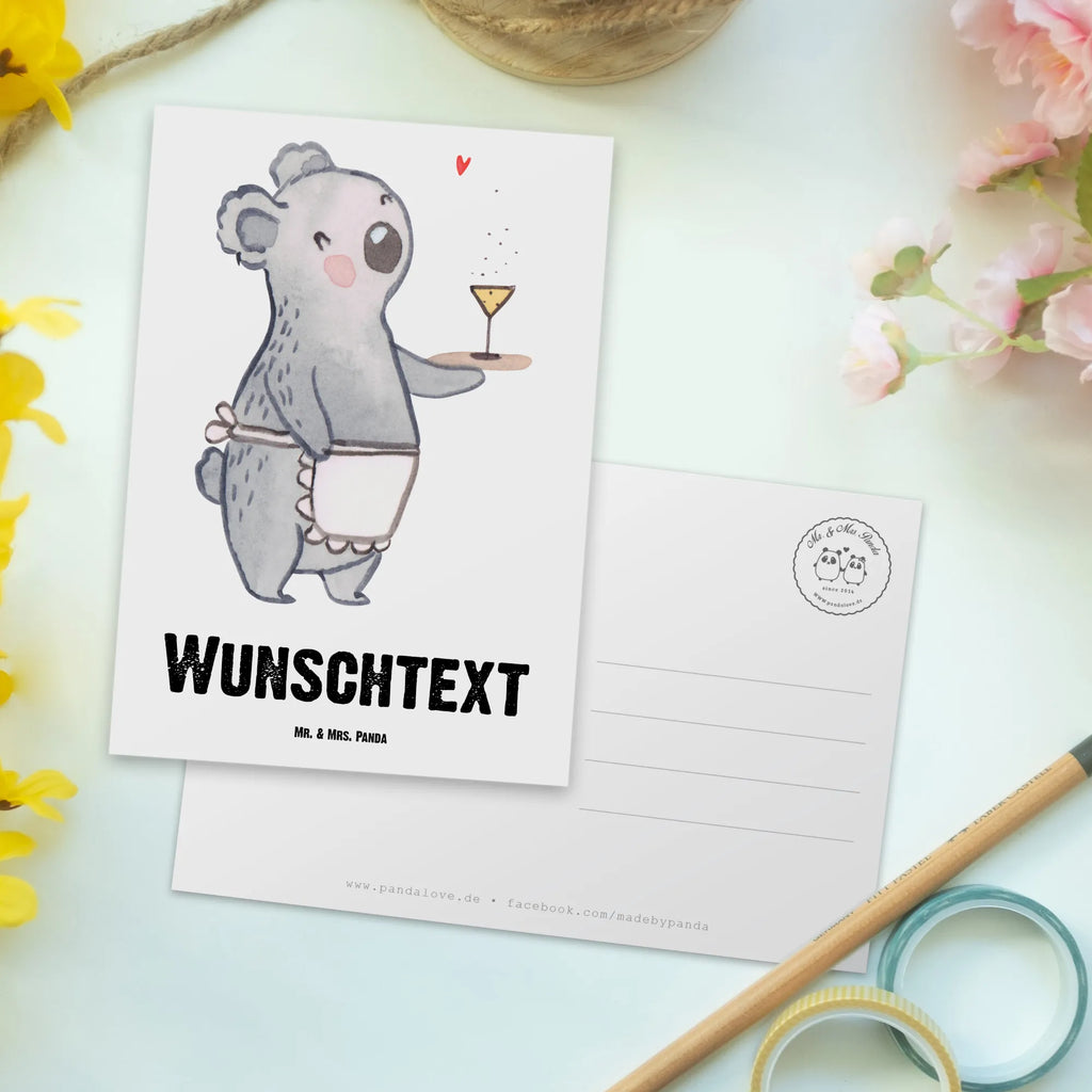 Personalisierte Postkarte Kellnerin Herz Postkarte mit Namen, Postkarte bedrucken, Postkarte mit Wunschtext, Postkarte personalisierbar, Geschenkkarte mit Namen, Grußkarte mit Namen, Karte mit Namen, Einladung mit Namen, Ansichtskarte mit Namen, Geschenkkarte mit Wunschtext, Grußkarte mit Wunschtext, Karte mit Wunschtext, Einladung mit Wunschtext, Ansichtskarte mit Wunschtext, Beruf, Ausbildung, Jubiläum, Abschied, Rente, Kollege, Kollegin, Geschenk, Schenken, Arbeitskollege, Mitarbeiter, Firma, Danke, Dankeschön, Kellnerin, Servicekraft, Restaurant