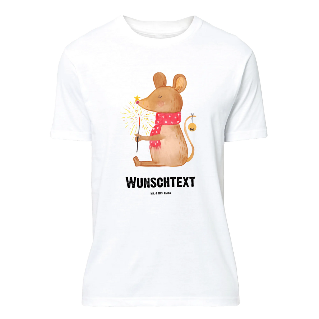 Personalisiertes T-Shirt Weihnachtsmaus T-Shirt Personalisiert, T-Shirt mit Namen, T-Shirt mit Aufruck, Männer, Frauen, Wunschtext, Bedrucken, Winter, Weihnachten, Weihnachtsdeko, Nikolaus, Advent, Heiligabend, Wintermotiv, Frohe Weihnachten, Weihnachtsgruß, Weihnachtsmotiv, Maus, Mäuschen, Weihnachtswunder