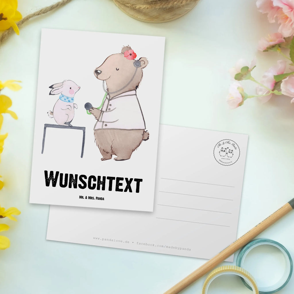 Personalisierte Postkarte Tierheilpraktikerin mit Herz Postkarte mit Namen, Postkarte bedrucken, Postkarte mit Wunschtext, Postkarte personalisierbar, Geschenkkarte mit Namen, Grußkarte mit Namen, Karte mit Namen, Einladung mit Namen, Ansichtskarte mit Namen, Geschenkkarte mit Wunschtext, Grußkarte mit Wunschtext, Karte mit Wunschtext, Einladung mit Wunschtext, Ansichtskarte mit Wunschtext, Beruf, Ausbildung, Jubiläum, Abschied, Rente, Kollege, Kollegin, Geschenk, Schenken, Arbeitskollege, Mitarbeiter, Firma, Danke, Dankeschön