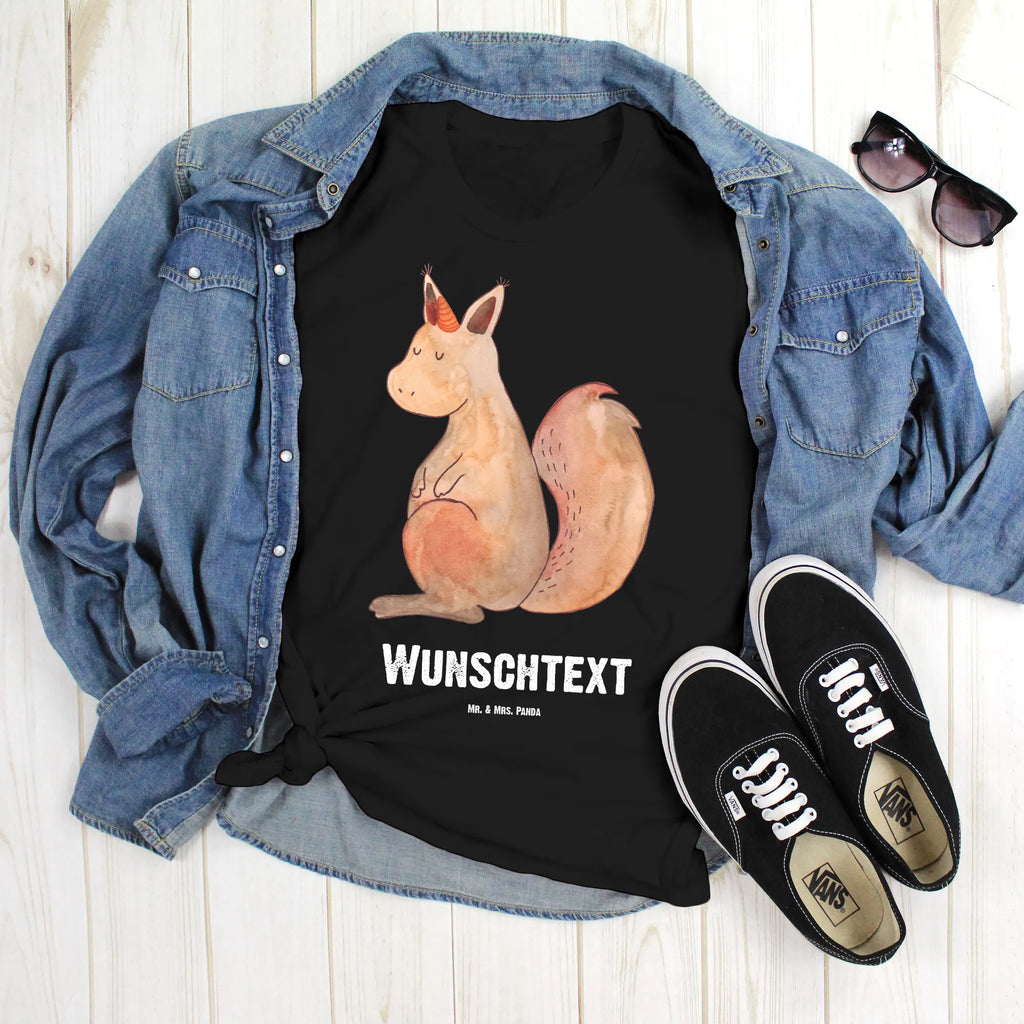 Personalisiertes T-Shirt Einhörnchen Glaube T-Shirt Personalisiert, T-Shirt mit Namen, T-Shirt mit Aufruck, Männer, Frauen, Wunschtext, Bedrucken, Einhorn, Einhörner, Einhorn Deko, Unicorn, Einhörnchen, Eichhörnchen, Eichhorn