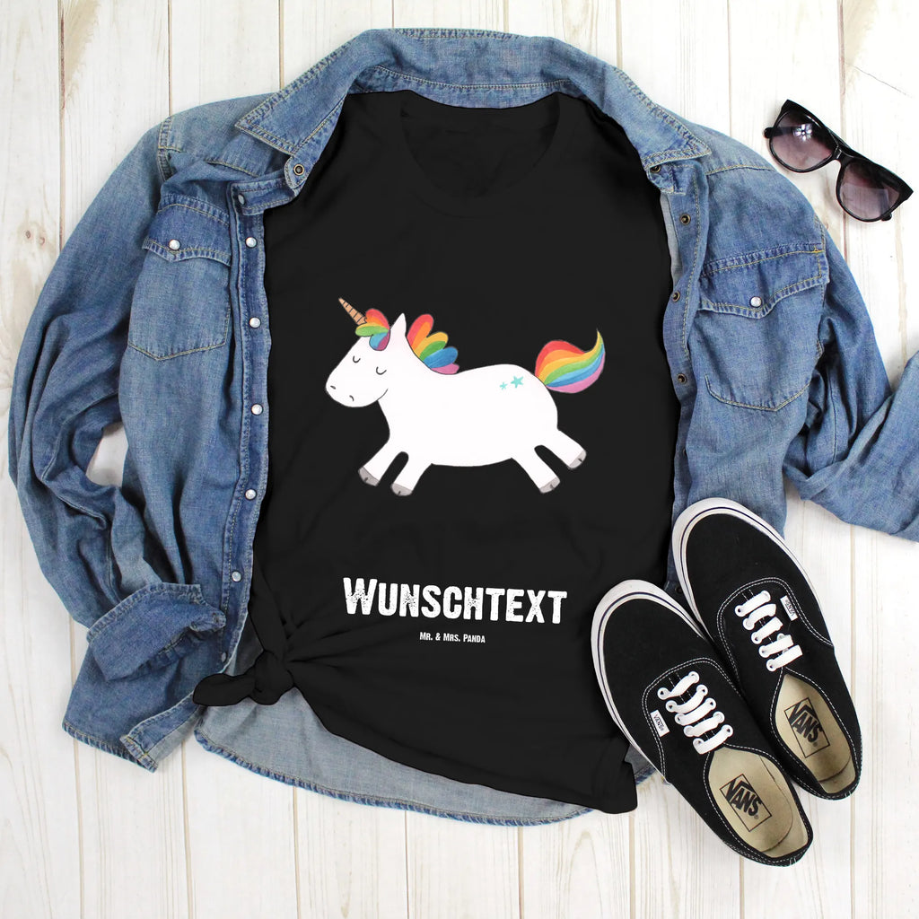 Personalisiertes T-Shirt Einhorn Happy T-Shirt Personalisiert, T-Shirt mit Namen, T-Shirt mit Aufruck, Männer, Frauen, Wunschtext, Bedrucken, Einhorn, Einhörner, Einhorn Deko, Unicorn, glücklich, fröhlich, Spaß, Freude, Lebensfreude, witzig, spannend, Lächeln, Lachen