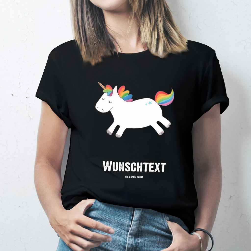 Personalisiertes T-Shirt Einhorn Happy T-Shirt Personalisiert, T-Shirt mit Namen, T-Shirt mit Aufruck, Männer, Frauen, Wunschtext, Bedrucken, Einhorn, Einhörner, Einhorn Deko, Unicorn, glücklich, fröhlich, Spaß, Freude, Lebensfreude, witzig, spannend, Lächeln, Lachen