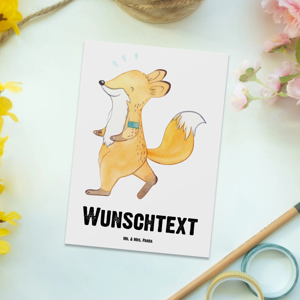 Personalisierte Postkarte Fuchs Joggen Postkarte mit Namen, Postkarte bedrucken, Postkarte mit Wunschtext, Postkarte personalisierbar, Geschenkkarte mit Namen, Grußkarte mit Namen, Karte mit Namen, Einladung mit Namen, Ansichtskarte mit Namen, Geschenkkarte mit Wunschtext, Grußkarte mit Wunschtext, Karte mit Wunschtext, Einladung mit Wunschtext, Ansichtskarte mit Wunschtext, Geschenk, Sport, Sportart, Hobby, Schenken, Danke, Dankeschön, Auszeichnung, Gewinn, Sportler, Joggen, Dauerlauf, Laufsport, Laufen