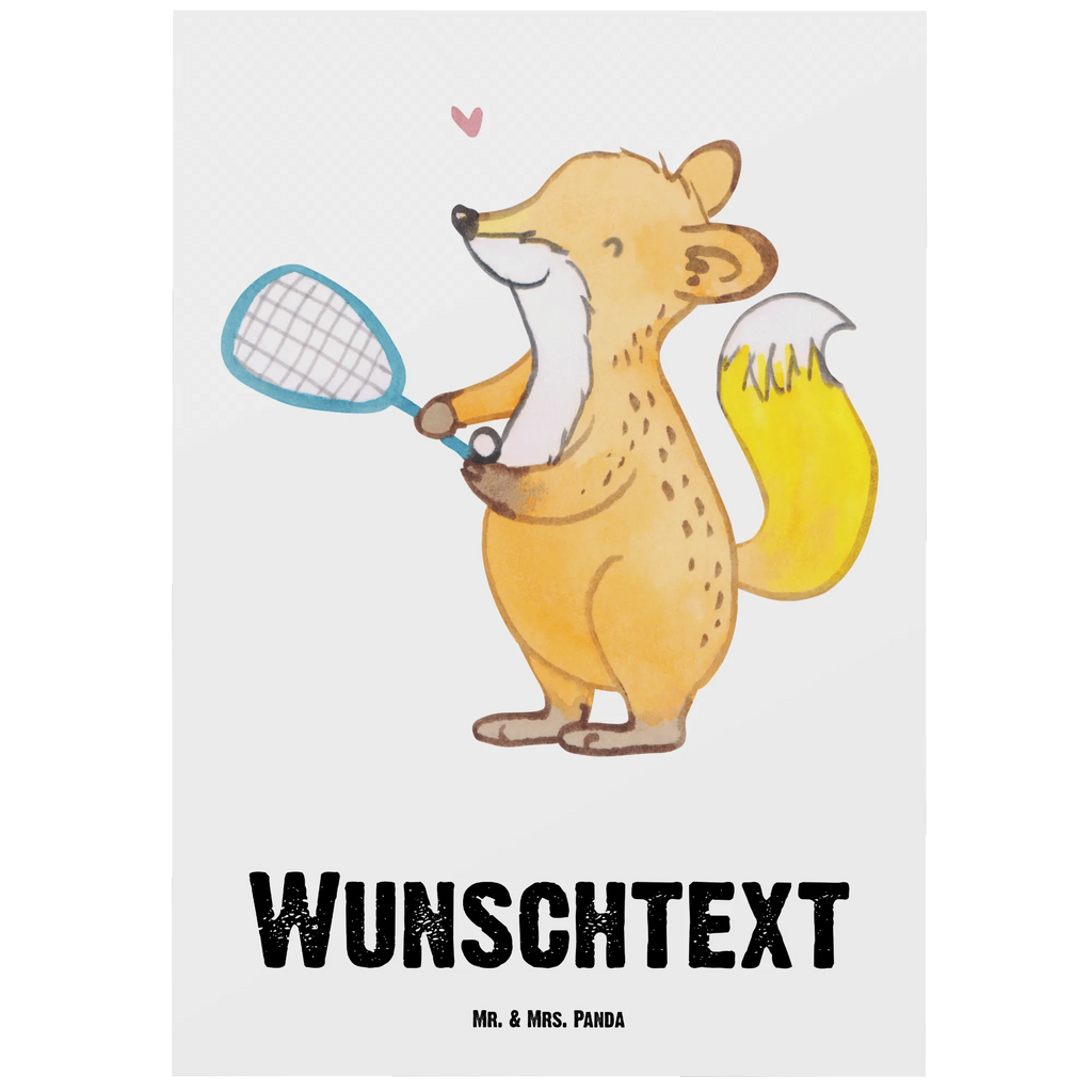 Personalisierte Postkarte Fuchs Squash spielen Postkarte mit Namen, Postkarte bedrucken, Postkarte mit Wunschtext, Postkarte personalisierbar, Geschenkkarte mit Namen, Grußkarte mit Namen, Karte mit Namen, Einladung mit Namen, Ansichtskarte mit Namen, Geschenkkarte mit Wunschtext, Grußkarte mit Wunschtext, Karte mit Wunschtext, Einladung mit Wunschtext, Ansichtskarte mit Wunschtext, Geschenk, Sport, Sportart, Hobby, Schenken, Danke, Dankeschön, Auszeichnung, Gewinn, Sportler, Squash spielen, Squashhalle, Ballsport