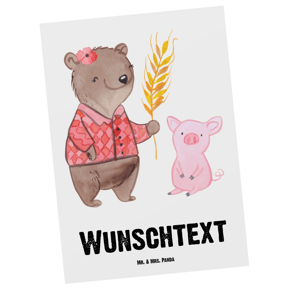 Personalisierte Postkarte Landwirtin Herz Postkarte mit Namen, Postkarte bedrucken, Postkarte mit Wunschtext, Postkarte personalisierbar, Geschenkkarte mit Namen, Grußkarte mit Namen, Karte mit Namen, Einladung mit Namen, Ansichtskarte mit Namen, Geschenkkarte mit Wunschtext, Grußkarte mit Wunschtext, Karte mit Wunschtext, Einladung mit Wunschtext, Ansichtskarte mit Wunschtext, Beruf, Ausbildung, Jubiläum, Abschied, Rente, Kollege, Kollegin, Geschenk, Schenken, Arbeitskollege, Mitarbeiter, Firma, Danke, Dankeschön, Landwirtin, Bäuerin, Tierwirtin, Agronomin, Farmerin, Bauernhof