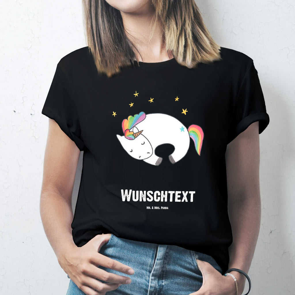 Personalisiertes T-Shirt Einhorn Nacht T-Shirt Personalisiert, T-Shirt mit Namen, T-Shirt mit Aufruck, Männer, Frauen, Wunschtext, Bedrucken, Einhorn, Einhörner, Einhorn Deko, Pegasus, Unicorn, Träume, Traum, unicorn, Realität, Menschen, Geschenk, Ruhe, Freundin