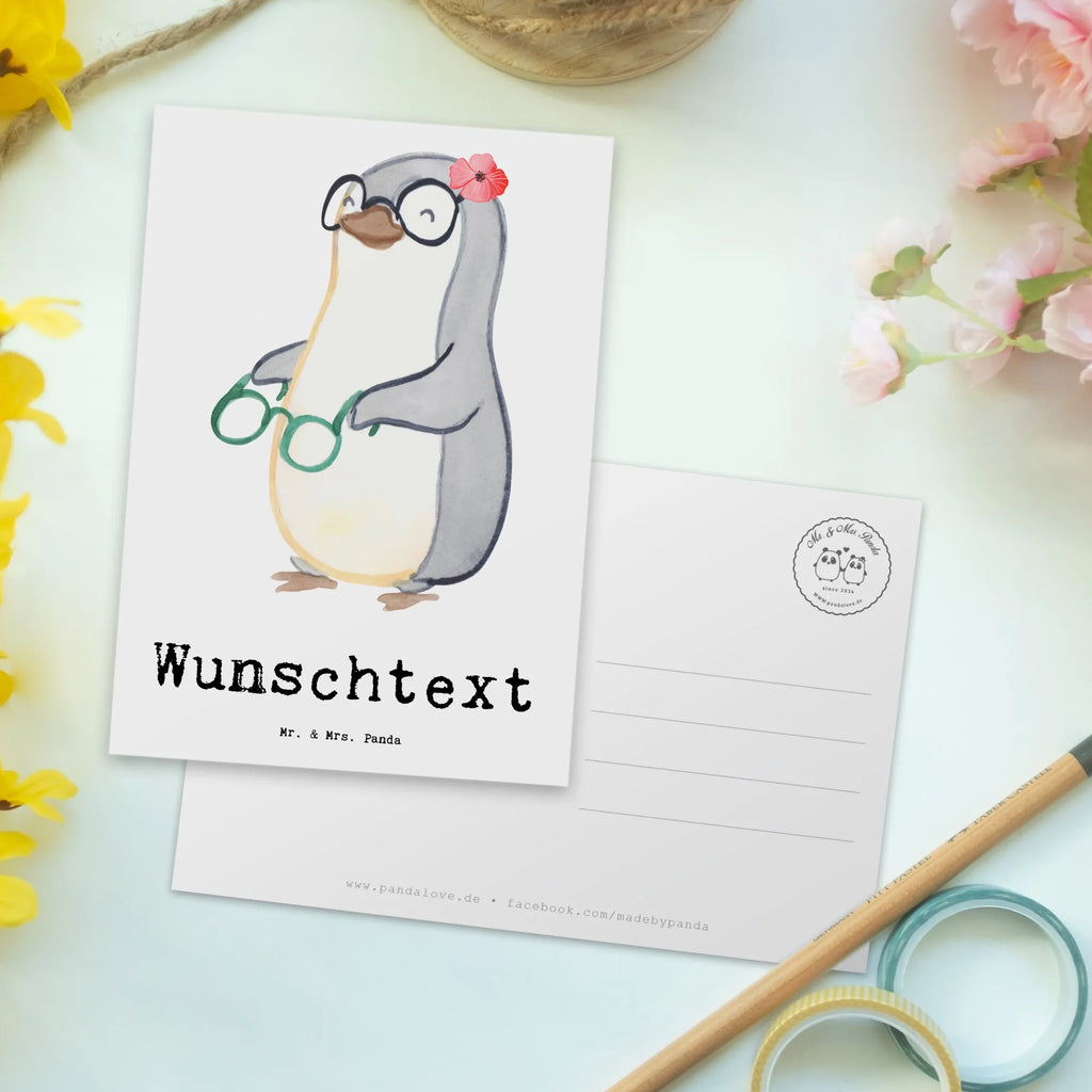 Personalisierte Postkarte Augenoptikerin mit Herz Postkarte mit Namen, Postkarte bedrucken, Postkarte mit Wunschtext, Postkarte personalisierbar, Geschenkkarte mit Namen, Grußkarte mit Namen, Karte mit Namen, Einladung mit Namen, Ansichtskarte mit Namen, Geschenkkarte mit Wunschtext, Grußkarte mit Wunschtext, Karte mit Wunschtext, Einladung mit Wunschtext, Ansichtskarte mit Wunschtext, Beruf, Ausbildung, Jubiläum, Abschied, Rente, Kollege, Kollegin, Geschenk, Schenken, Arbeitskollege, Mitarbeiter, Firma, Danke, Dankeschön, Augenoptikerin, Optikerin, Augenärztin, Optometristin, Brillenverkäuferin, Brillengeschäft, Eröffnung