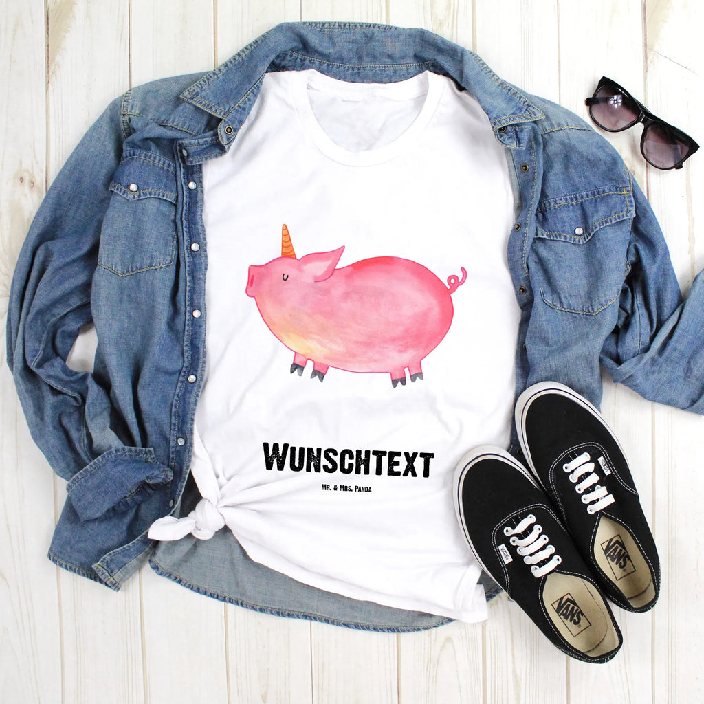 Personalisiertes T-Shirt Einhorn Schwein T-Shirt Personalisiert, T-Shirt mit Namen, T-Shirt mit Aufruck, Männer, Frauen, Wunschtext, Bedrucken, Einhorn, Einhörner, Einhorn Deko, Pegasus, Unicorn, Party, Spaß, Schwein, Schweinhorn, Bauer, witzig. lustig, Spruch, geschenk, Pig, Piggy, funny, english, englisch