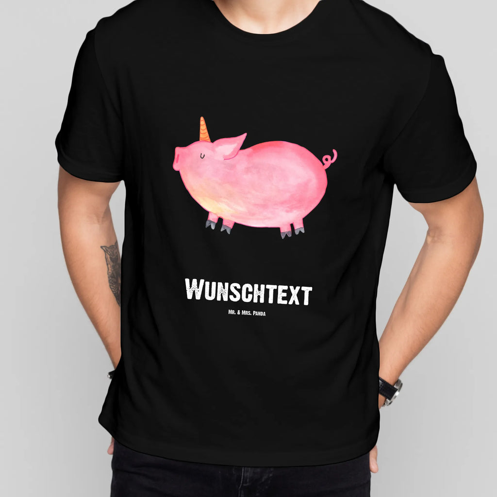 Personalisiertes T-Shirt Einhorn Schwein T-Shirt Personalisiert, T-Shirt mit Namen, T-Shirt mit Aufruck, Männer, Frauen, Wunschtext, Bedrucken, Einhorn, Einhörner, Einhorn Deko, Pegasus, Unicorn, Party, Spaß, Schwein, Schweinhorn, Bauer, witzig. lustig, Spruch, geschenk, Pig, Piggy, funny, english, englisch