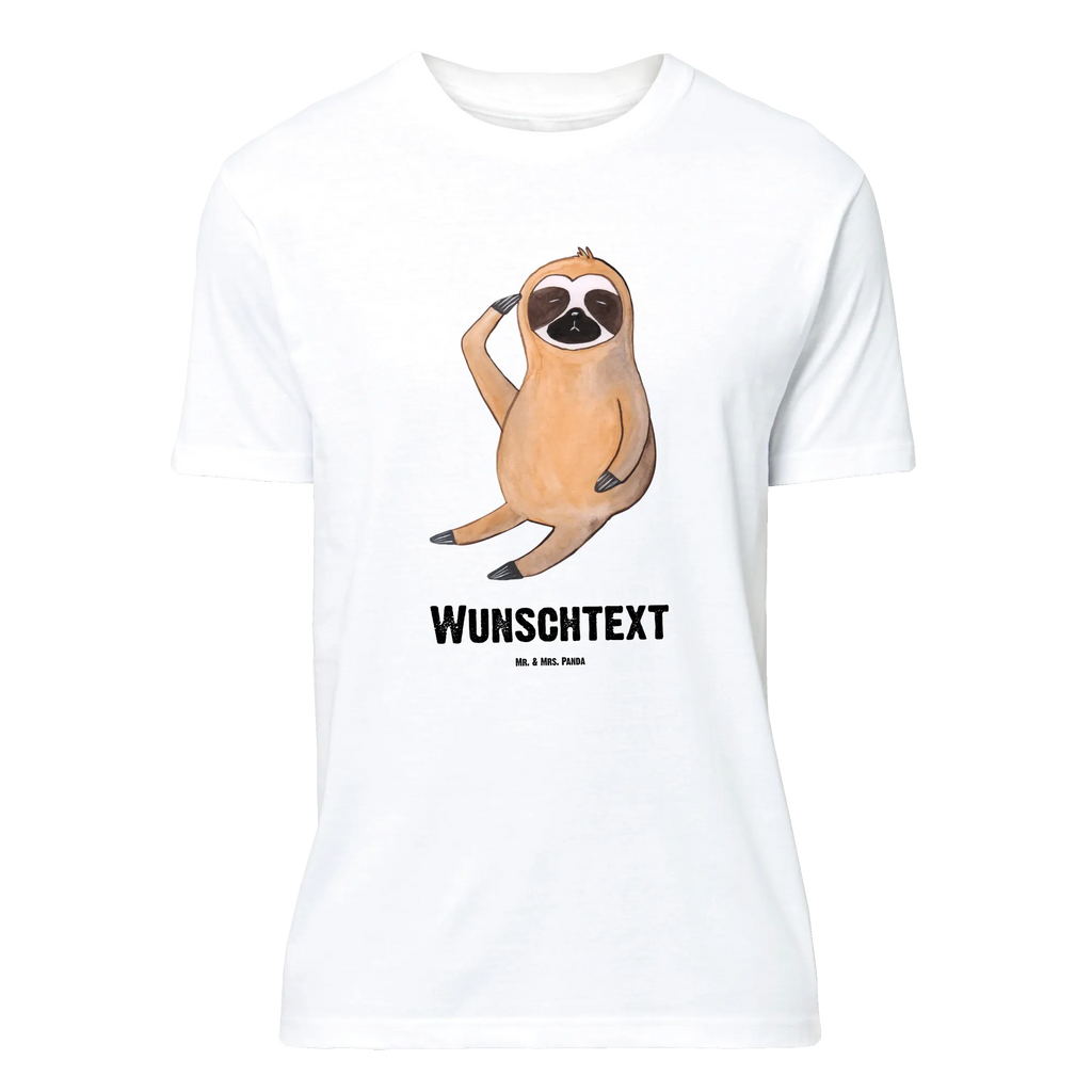 Personalisiertes T-Shirt Faultier Vogel zeigen T-Shirt Personalisiert, T-Shirt mit Namen, T-Shirt mit Aufruck, Männer, Frauen, Wunschtext, Bedrucken, Faultier, Faultier Geschenk, Faultier Deko, Faultiere, faul, Lieblingstier, Spinner, früher Vogel, der frühe Vogel, Frühaufsteher, Morgenmuffel, Vogel, Faultierwelt