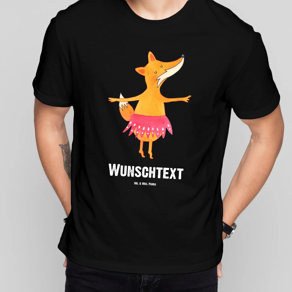 Personalisiertes T-Shirt Fuchs Ballerina T-Shirt Personalisiert, T-Shirt mit Namen, T-Shirt mit Aufruck, Männer, Frauen, Wunschtext, Bedrucken, Fuchs, Fuchs Spruch, Füchse, Füchsin, Ballerina, Ballett, Tänzerin, Tanzen, Party, Einladung, Geburtstag