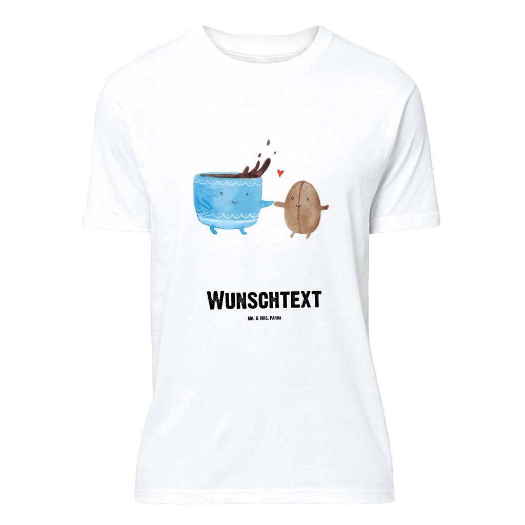 Personalisiertes T-Shirt Kaffee Bohne T-Shirt Personalisiert, T-Shirt mit Namen, T-Shirt mit Aufruck, Männer, Frauen, Wunschtext, Bedrucken, Tiermotive, Gute Laune, lustige Sprüche, Tiere, Kaffee, Kaffeebohne, Genuss, Zufriedenheit, Glück