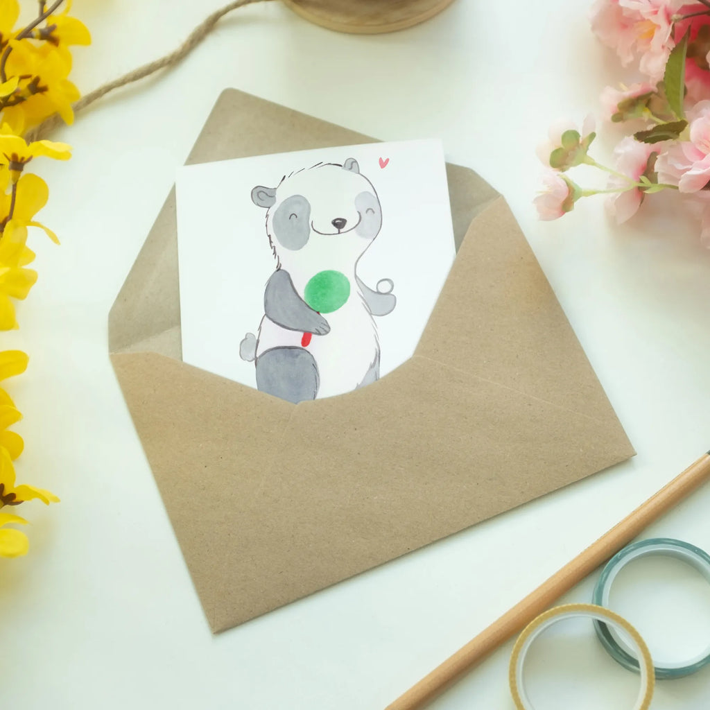 Personalisierte Grußkarte Panda Tischtennis Personalisierte Grußkarte, Personalisiertere Klappkarte, Personalisierte Einladungskarte, Personalisierte Glückwunschkarte, Personalisierte Hochzeitskarte, Personalisierte Geburtstagskarte, Grußkarte mit Namen, Grußkarte selber drucken, Grußkarte selbst gestalten, Grußkarte mit persönlichen Nachrichten, Grußkarte als Geldgeschenk, Grußkarten personalisiert, Personalisierte Karte, Geschenk, Sport, Sportart, Hobby, Schenken, Danke, Dankeschön, Auszeichnung, Gewinn, Sportler, Tischtennis, Tischtennis Bund, Tischtennis Verein, Ballsport, Tischtennis Wettbewerb, Tischtennis Meisterschaft, Tischtennis Sprüche