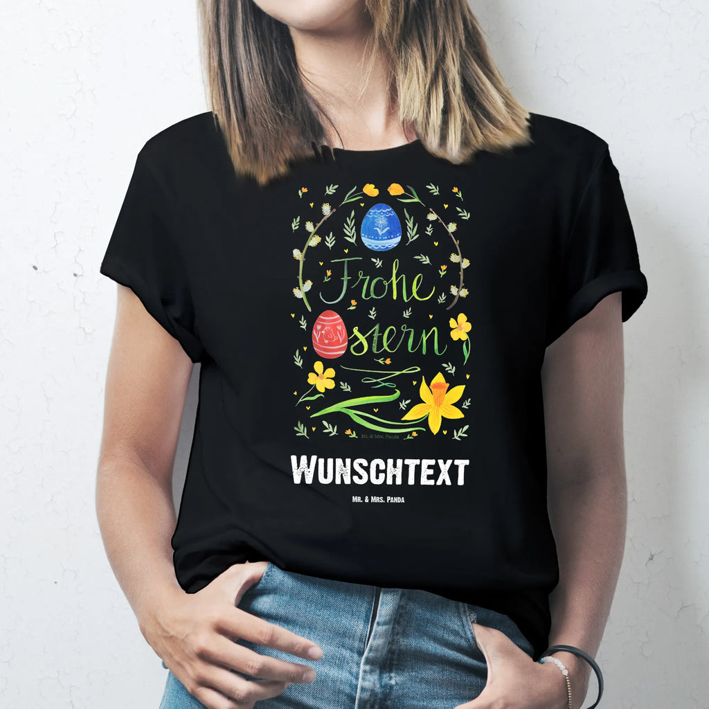 Personalisiertes T-Shirt Frohe Ostern T-Shirt Personalisiert, T-Shirt mit Namen, T-Shirt mit Aufruck, Männer, Frauen, Wunschtext, Bedrucken, Ostern, Osterhase, Ostergeschenke, Osternest, Osterdeko, Geschenke zu Ostern, Ostern Geschenk, Ostergeschenke Kinder, Ostern Kinder, Frohe Ostern, Ostergrüße, Osterblume, Osterei, bemalte Ostereier, Weidenkätzchen. Lettering