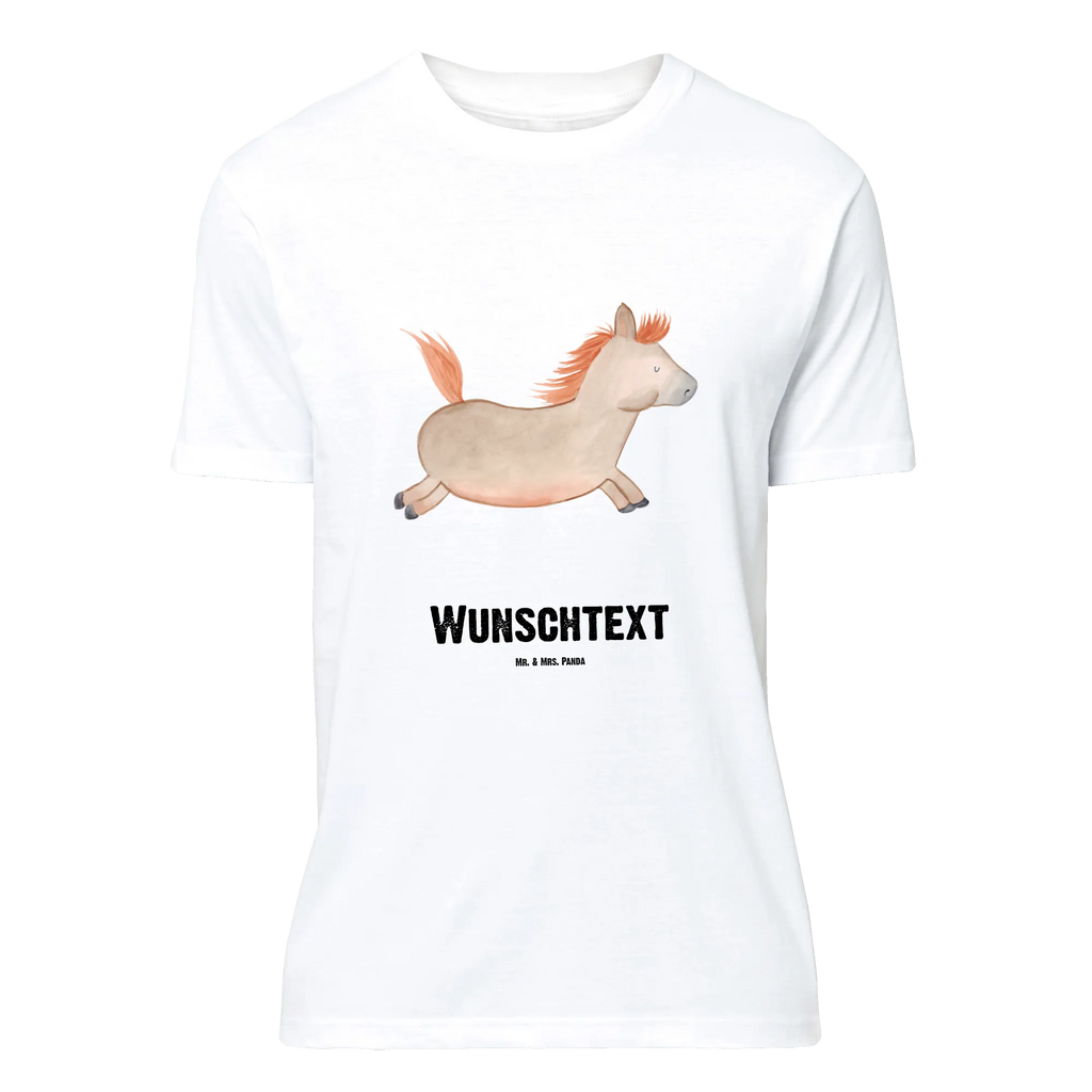 Personalisiertes T-Shirt Pferd springt T-Shirt Personalisiert, T-Shirt mit Namen, T-Shirt mit Aufruck, Männer, Frauen, Wunschtext, Bedrucken, Bauernhof, Hoftiere, Landwirt, Landwirtin, Pferd, Pony, Pferde, Stall, Pferdestall, ausreiten, reiten, Pferdebesitzer