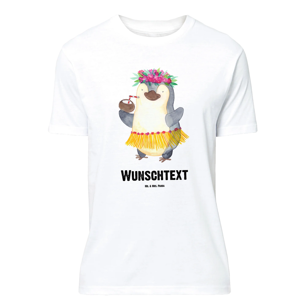 Personalisiertes T-Shirt Pinguin Kokosnuss T-Shirt Personalisiert, T-Shirt mit Namen, T-Shirt mit Aufruck, Männer, Frauen, Wunschtext, Bedrucken, Pinguin, Aloha, Hawaii, Urlaub, Kokosnuss, Pinguine