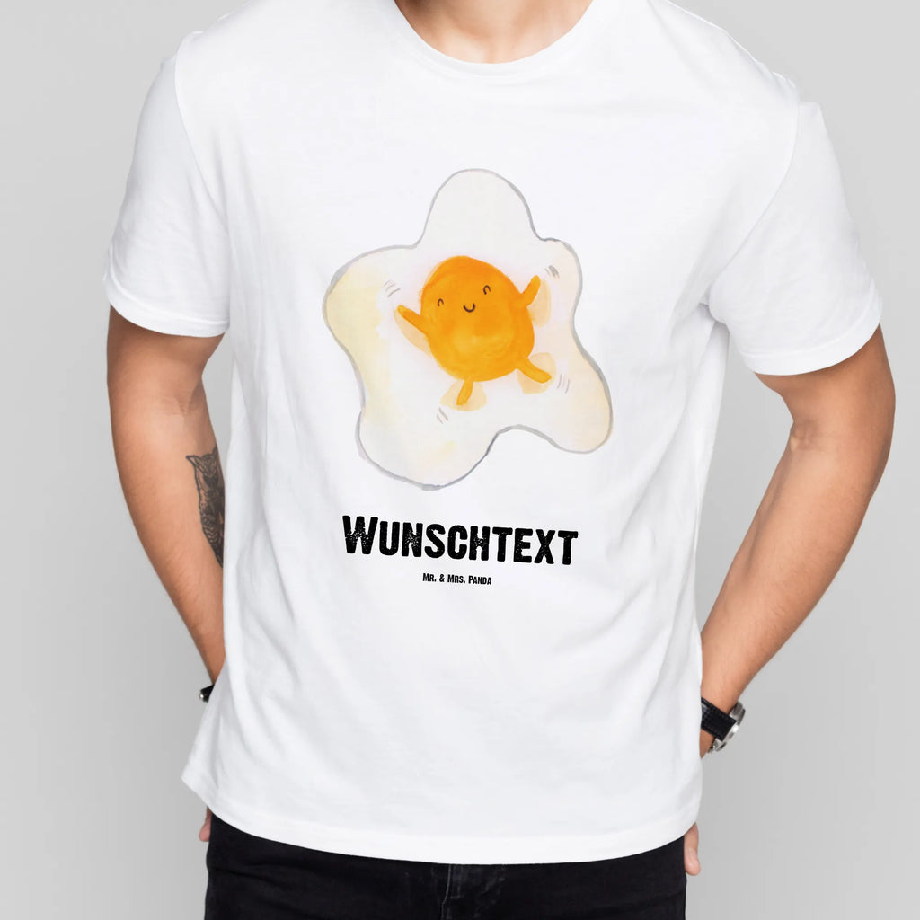 Personalisiertes T-Shirt Spiegelei T-Shirt Personalisiert, T-Shirt mit Namen, T-Shirt mit Aufruck, Männer, Frauen, Wunschtext, Bedrucken, Tiermotive, Gute Laune, lustige Sprüche, Tiere, Ei, Spiegelei, Schön, Tag, Glücklich, Liebe