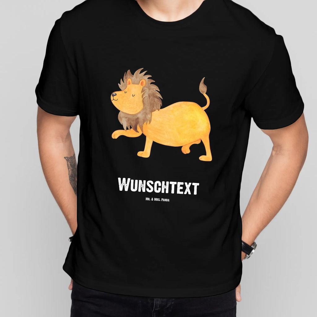 Personalisiertes T-Shirt Sternzeichen Löwe T-Shirt Personalisiert, T-Shirt mit Namen, T-Shirt mit Aufruck, Männer, Frauen, Wunschtext, Bedrucken, Tierkreiszeichen, Sternzeichen, Horoskop, Astrologie, Aszendent, Löwe Geschenk, Löwe Sternzeichen, Geschenk Juli, Geburtstag Juli, Geschenk August, Geburtstag August, König der Tiere