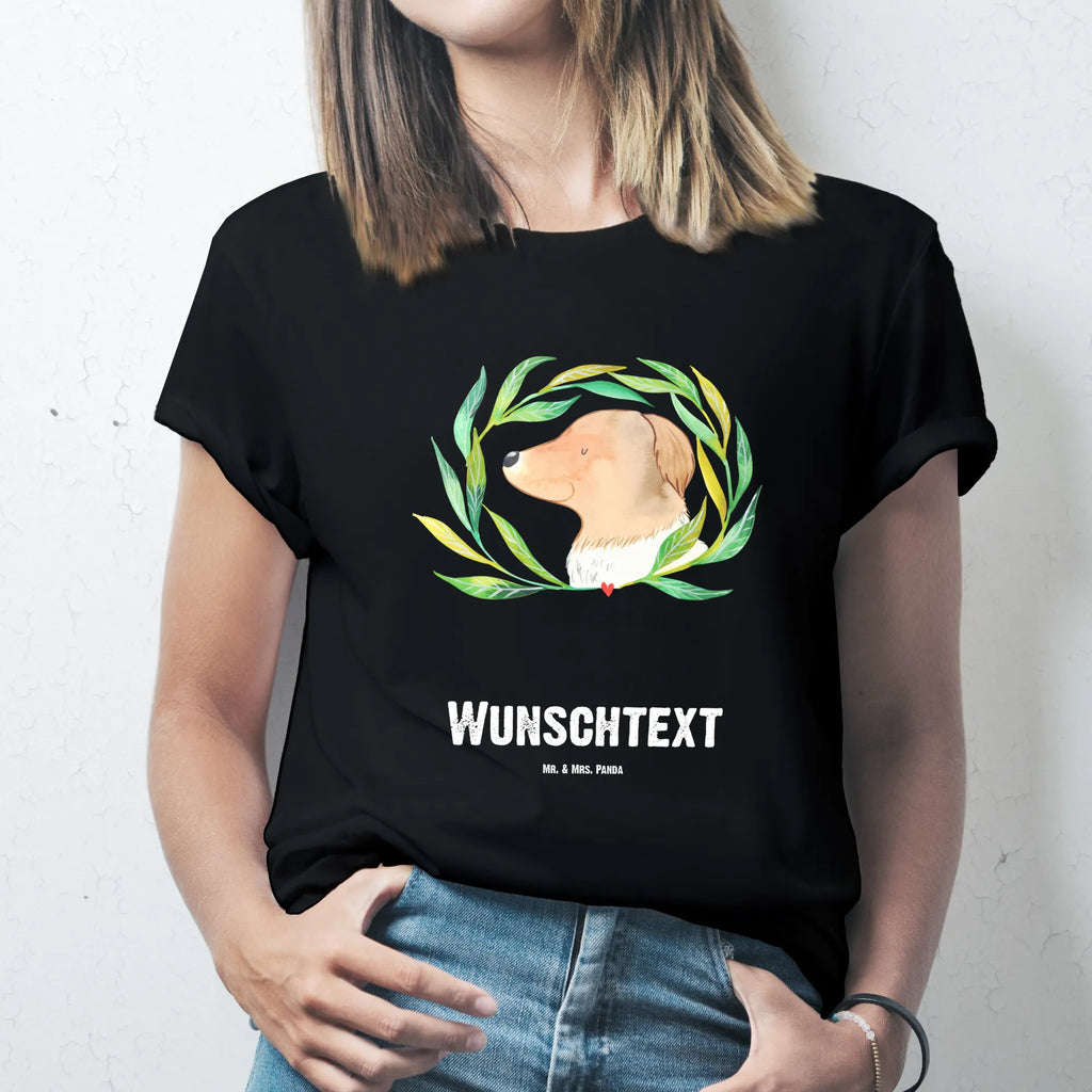 Personalisiertes T-Shirt Hund Ranke T-Shirt Personalisiert, T-Shirt mit Namen, T-Shirt mit Aufruck, Männer, Frauen, Wunschtext, Bedrucken, Hund, Hundemotiv, Haustier, Hunderasse, Tierliebhaber, Hundebesitzer, Sprüche, Ranke, Therapie, Selbsttherapie, Hundeliebe, Hundeglück, Hunde