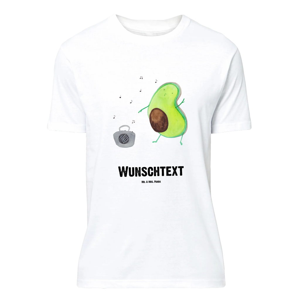 Personalisiertes T-Shirt Avocado tanzt T-Shirt Personalisiert, T-Shirt mit Namen, T-Shirt mit Aufruck, Männer, Frauen, Wunschtext, Bedrucken, Avocado, Veggie, Vegan, Gesund