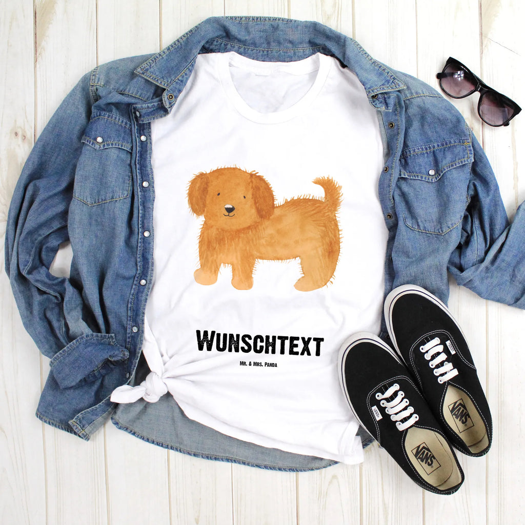 Personalisiertes T-Shirt Hund flauschig T-Shirt Personalisiert, T-Shirt mit Namen, T-Shirt mit Aufruck, Männer, Frauen, Wunschtext, Bedrucken, Hund, Hundemotiv, Haustier, Hunderasse, Tierliebhaber, Hundebesitzer, Sprüche, Hunde, Frauchen, Hundemama, Hundeliebe