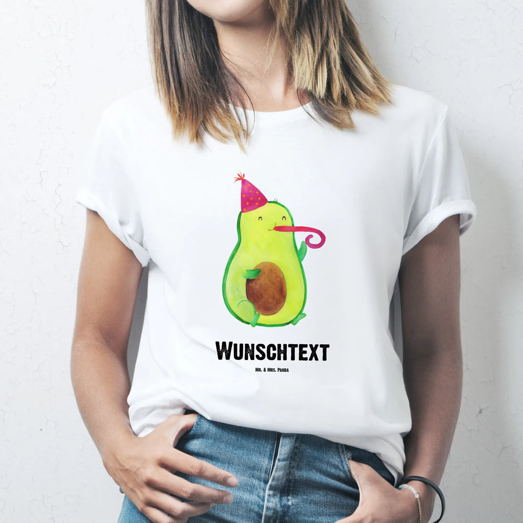 Personalisiertes T-Shirt Avocado Party Time T-Shirt Personalisiert, T-Shirt mit Namen, T-Shirt mit Aufruck, Männer, Frauen, Wunschtext, Bedrucken, Avocado, Veggie, Vegan, Gesund